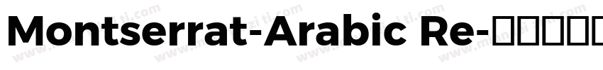 Montserrat-Arabic Re字体转换